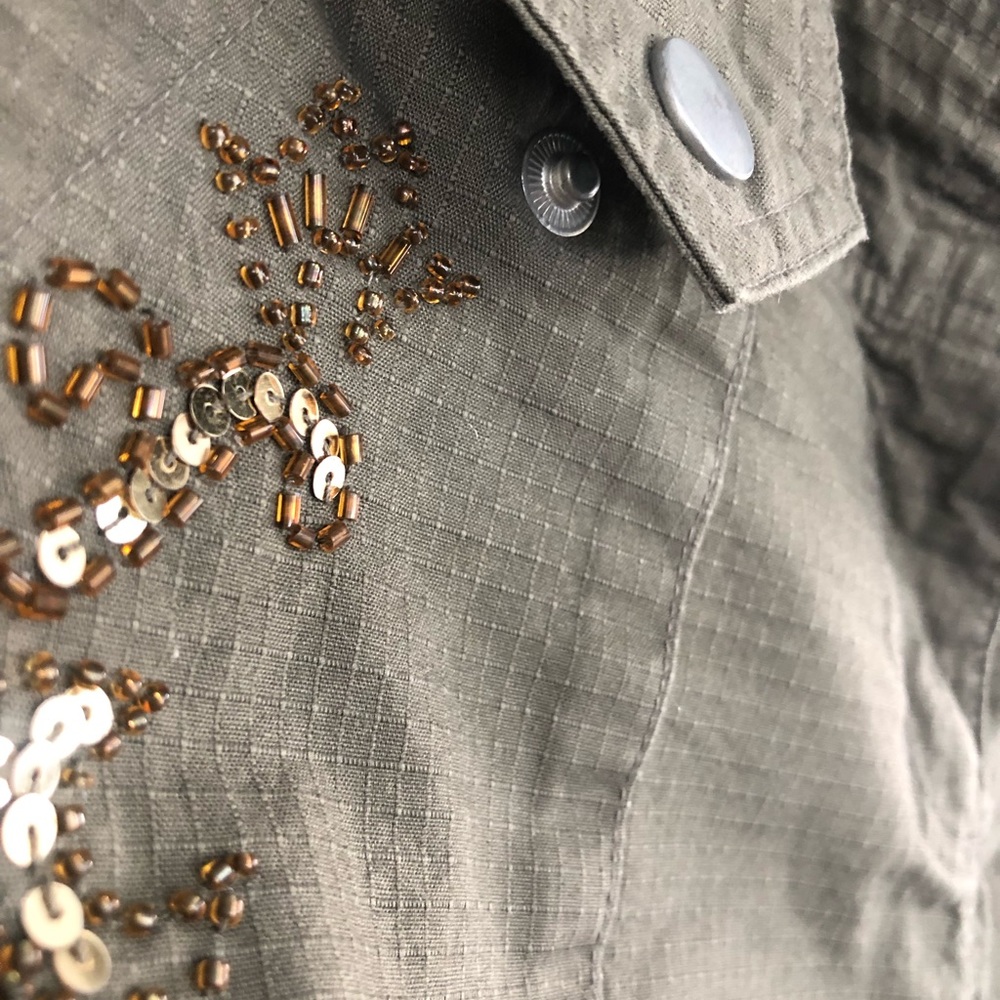 Cache .. beaded cargo pants - Picture 9 of 16